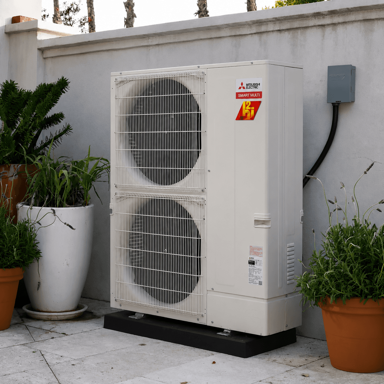 Mitsubishi outdoor mini-split condenser unit
